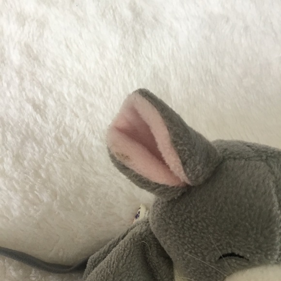 Mary Meyer Gray and White Plush Mouse Toy - Picture 3 of 10